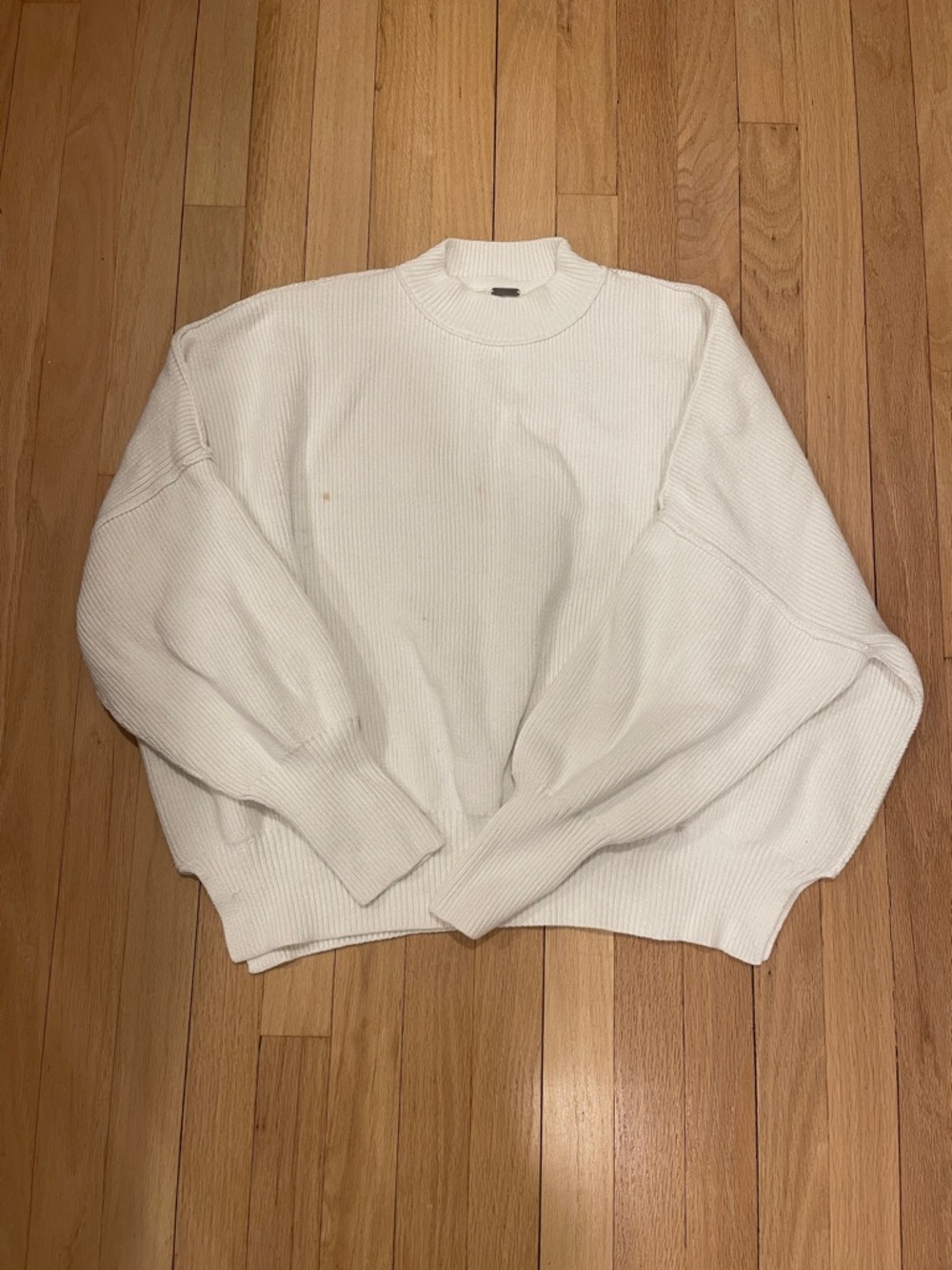 Free people Classic women’s  Crewneck Sweater - White oversized size XS